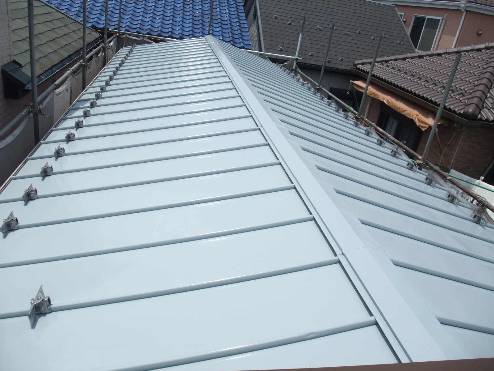 屋根塗装(ガルバリウム鋼板)　シリコン塗料