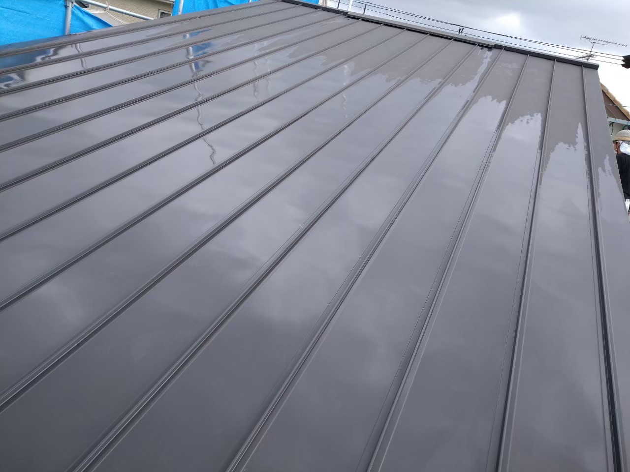 屋根塗装(ガルバリウム鋼板)　フッ素塗料